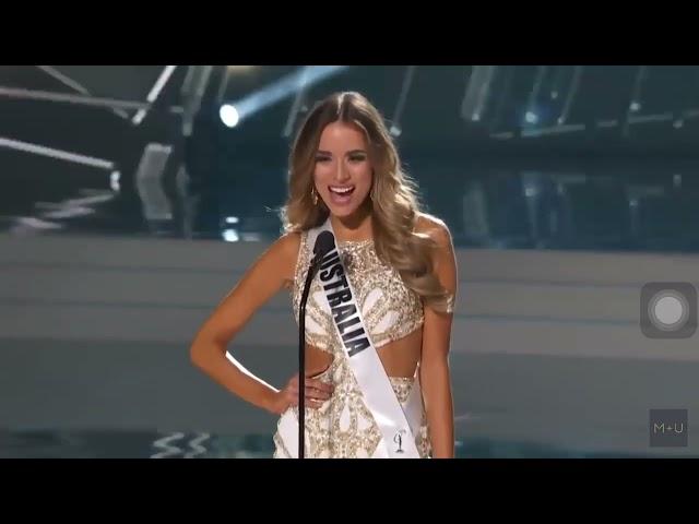 Ocean has 1 countries in top 15 at Miss Universe 2015 