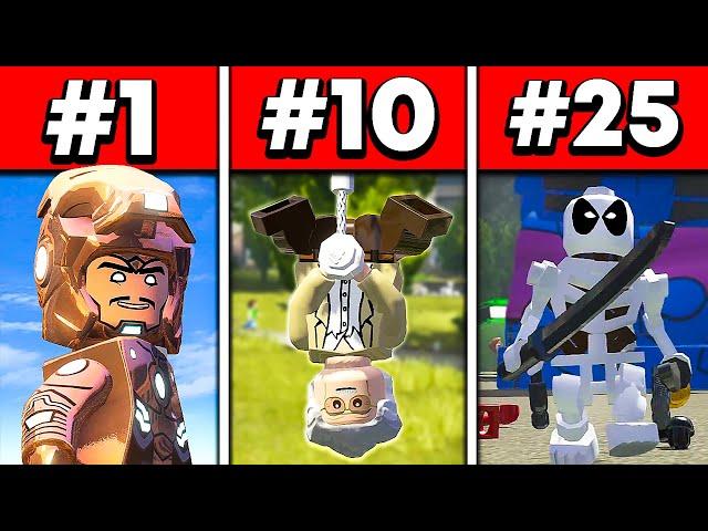 Top 25 BEST Characters in LEGO Marvel Games