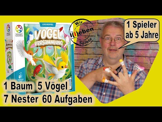 Vogel Versammlung - ein Familien-Logikspiel