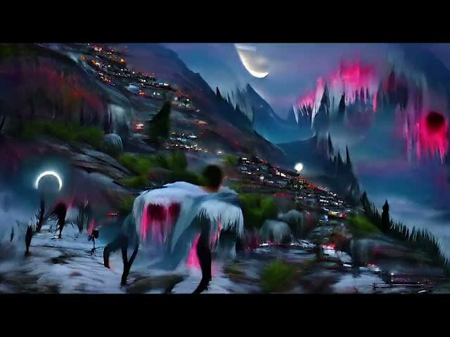 NIGHT VALLEY Background Loop  No Copyright Background | AI Video Generated Loop (HD)