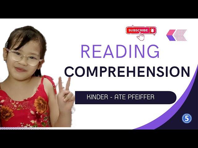 READING COMPREHENSION || Enhancing Reading Skill #kindergarten #improvingenglish #englishliteracy