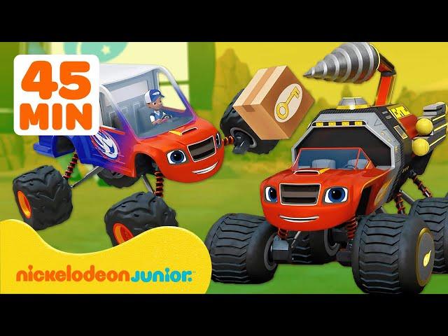 Blaze et les Monster Machines | Blaze se transforme pour faire des livraisons | Nickelodeon Jr.