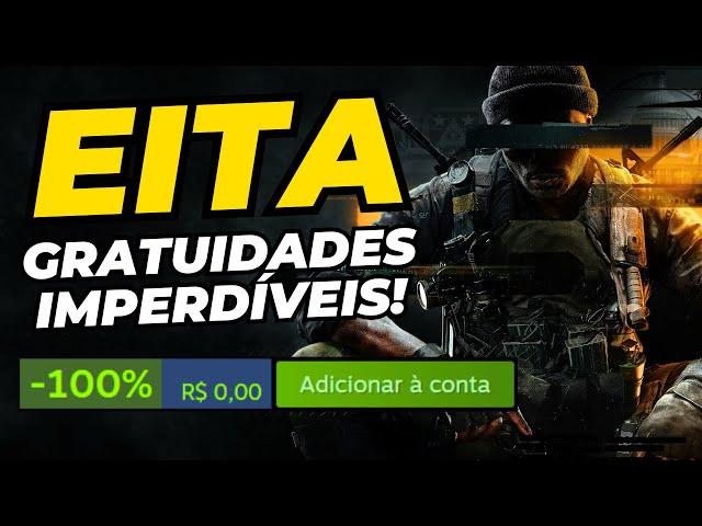 OPA! COD e 3 jogos pagos DE GRAÇA, GRANDES promoções da BANDAI E CAPCOM e gratuidades Steam