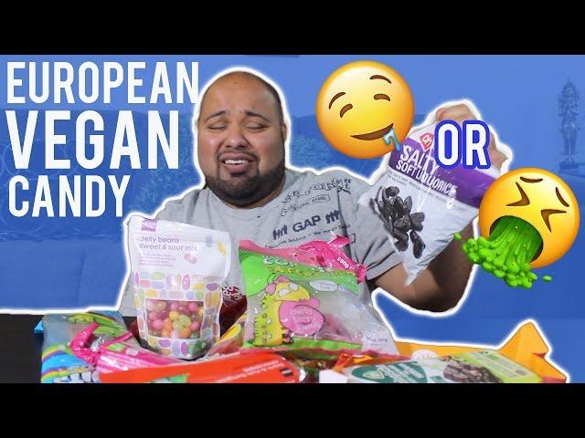 Tying Vegan Candy From Europe