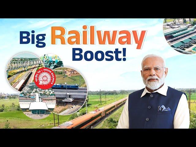 Massive infrastructure boost to transform Indian Railways – Major projects launched across India