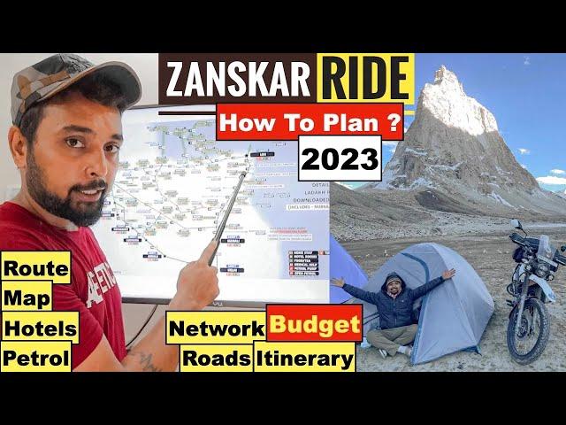 HOW TO PLAN ZANSKAR Ride in 2024 (Ladakh) | Best Route Plan, Budget & Itinerary | Full Travel Guide