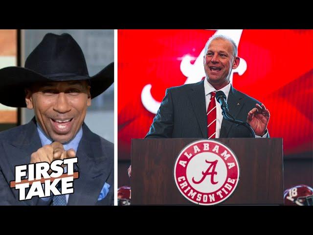 FIRST TAKE | Alabama is in better spot moving forward with Kalen DeBoer replacing Saban - Stephen A.