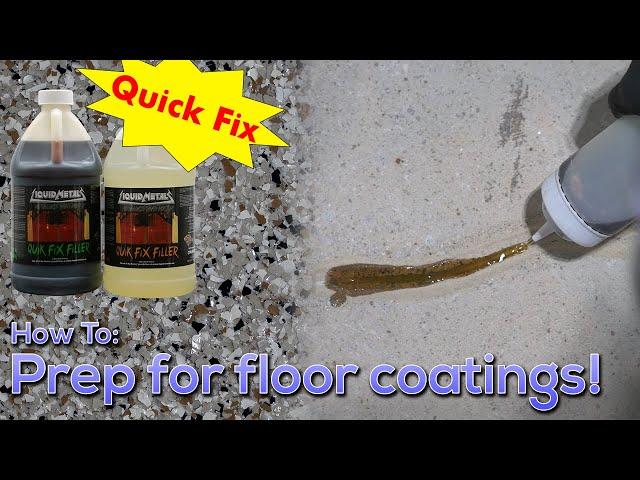 How To Prep for Floor Coatings | Cracks and Saw Cuts