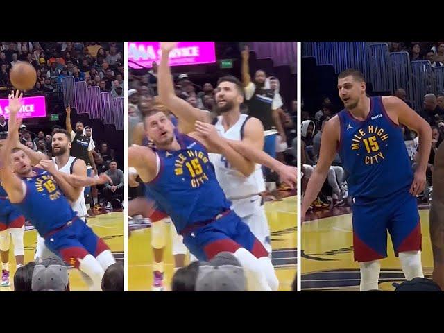 Nikola Jokic couldn't STOP LAUGHING when referee FINALLY called a FOUL on him - Mavericks vs Nuggets