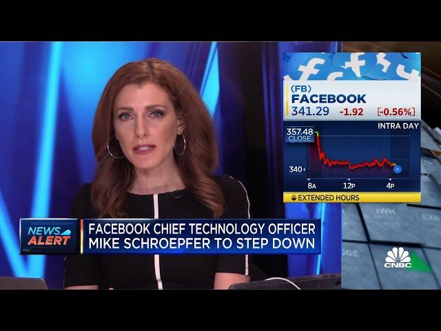 Facebook chief technology officer to step down