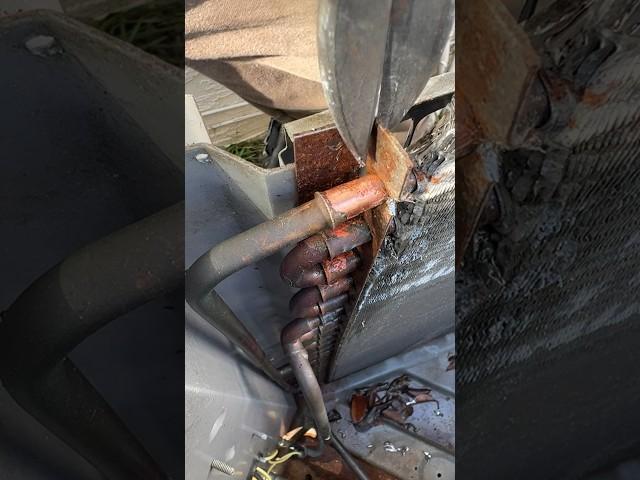 Condenser COIL LEAK Repair #hvac #airconditioning  #hvacrepair