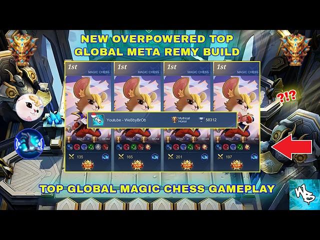 DOMINATING MYTHIC WITH TOP GLOBAL REMY BUILD - MAGIC CHESS BEST SYNERGY -Mobile Legends Bang Bang