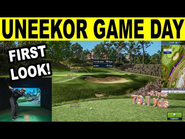 UNEEKOR Game Day Golf Simulator Software! First Look & Review! WOW!