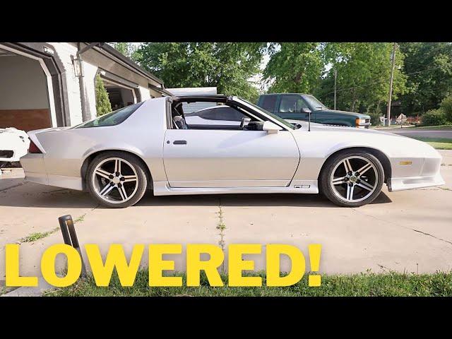 Lowering my 1992 Camaro | Eibach Sportline Lowering Springs | Third Gen Camaro Project | Episode 34