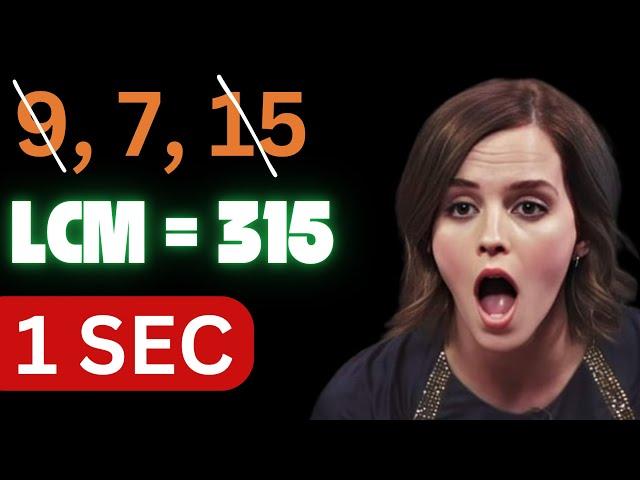 Find LCM in 3 Seconds | Crazy LCM Shortcut/Trick for Competitive Exams