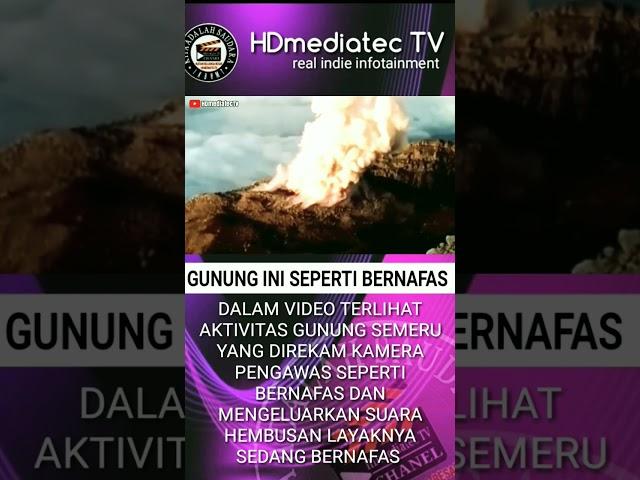 KUASA ILAHI GUNUNG SEMERU BERNAFAS LAYAKNYA MANUSIA #fyp #viral #video #dakwah #khazanah #nyata