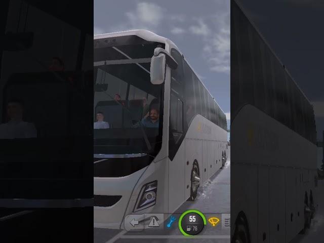 Drive volvo bus simulator ultimate #simulatorgames #shorts