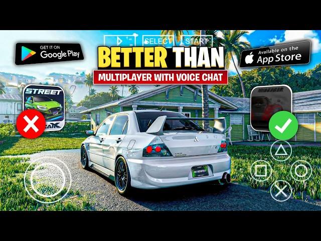 Top 5 Open World Car Games Like CarX Street For Android | Multiplayer Racing Games With Voice Chat