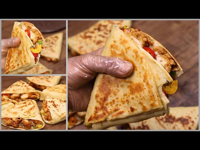 طريقة عمل الكريب الجاهز بالفراخ في البيتسر عجينة الكريبسر تتبيلة وقرمشة دجاج الكريب