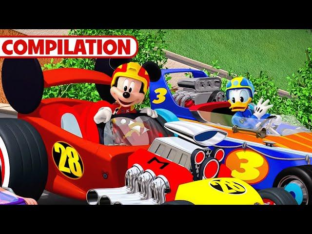 Mickey Mouse Compilation  | 6 Full Episodes | Mickey and the Roadster Racers | @disneyjr