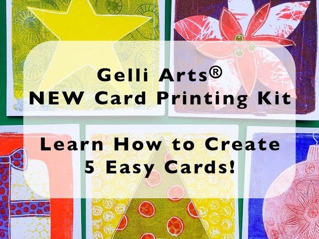 Create Seasons Greetings Cards with the New Gelli Arts® Card Printing Kit