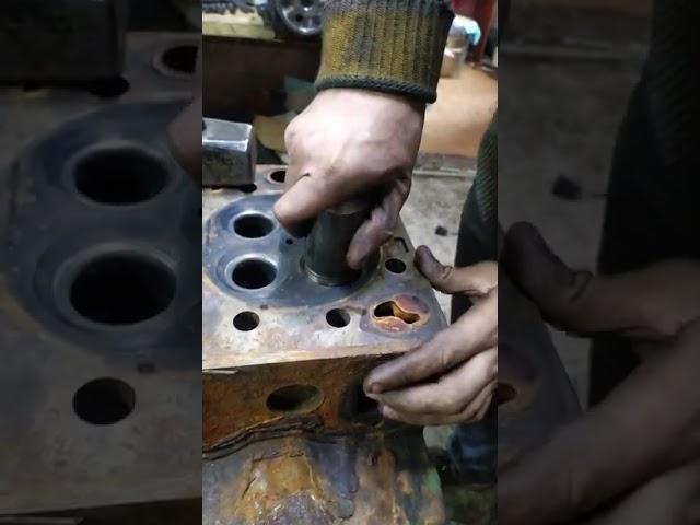 Замена сёдел клапанов ГБЦ Вольво #shorts #cars #mechanic