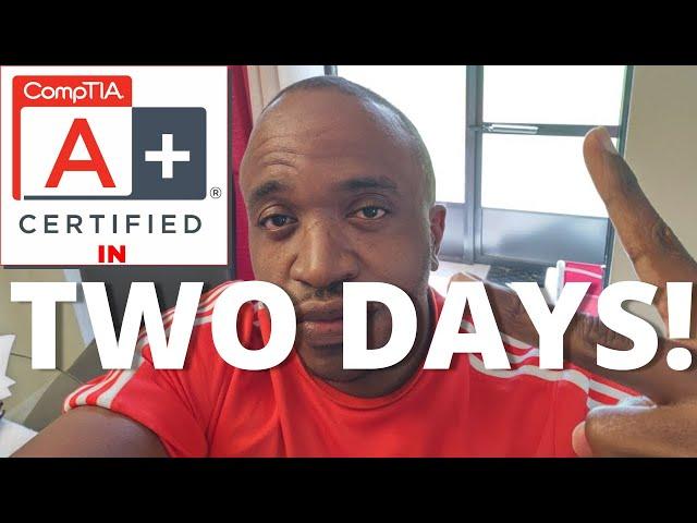 Comptia A+ Certified in 2 days! | Tips, how I did it.