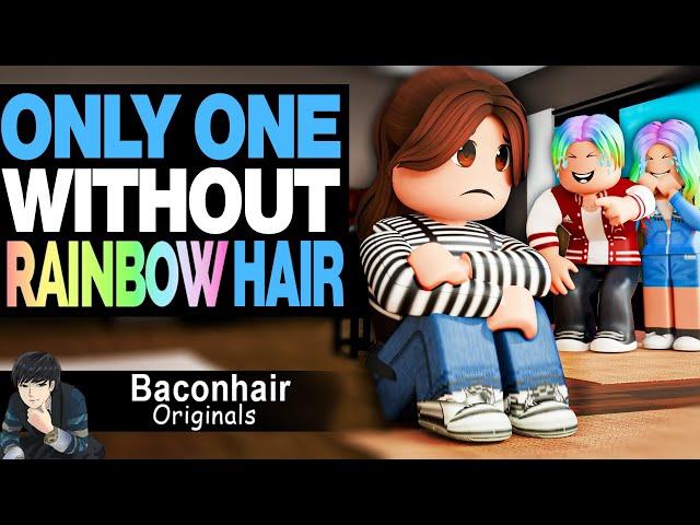 I Am The Only One Without Rainbow Hair | roblox brookhaven rp