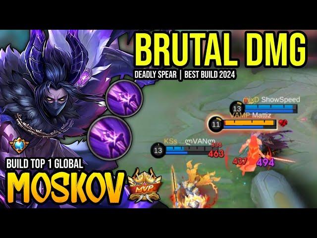 MOSKOV BEST BUILD 2024 | BUILD TOP GLOBAL MOSKOV GAMEPLAY | MOBILE LEGENDS