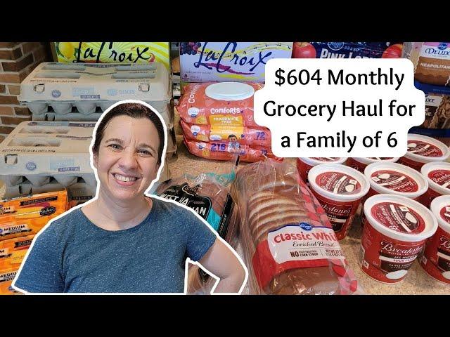 Monthly Grocery Shopping Haul for a Large Family of 6 | Grocery Budget 2023