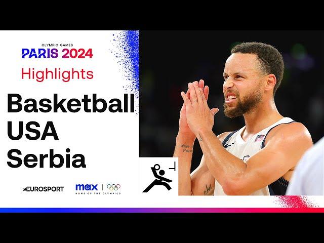 THRILLER IN PARIS!  | USA vs Serbia Men's Basketball Semi-Final Highlights | #Paris2024 #Olympics