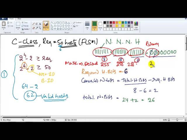 CCNA Routing & Switching: FLSM  C-Class 50 hosts