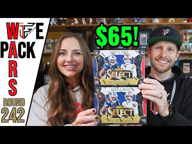 Are These $65 RETAIL Boxes Worth It? | Wife Pack Wars - Round 242 | 2023 Select Football Mega Boxes!