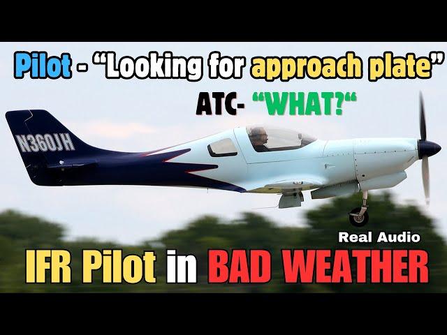 Multiple Diversions by Single IFR pilot and GREAT ATC Controller in BAD WEATHER (Real ATC)