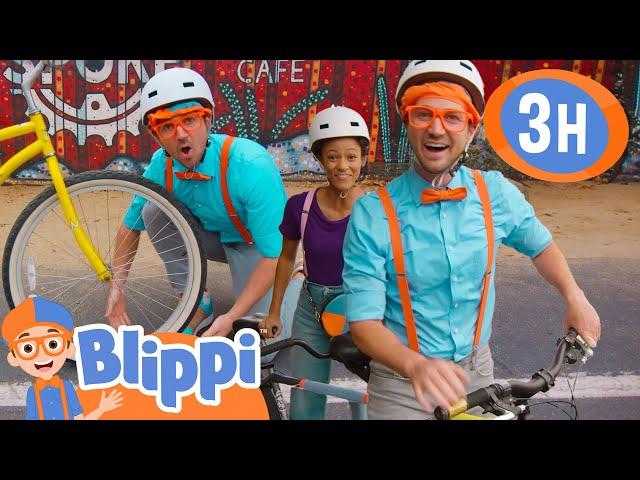 Blippi's Cycling Adventure |  Blippi and Meekah Best Friend Adventures | Educational Videos for Kids