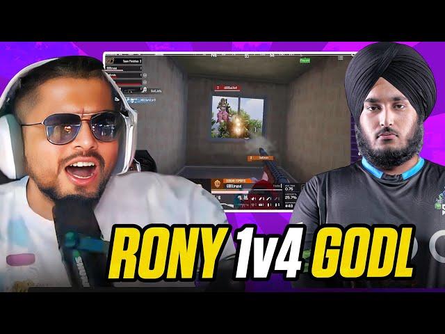 Sid Reacts On RONY'S 1v4 To GODL | *GOOSEBUMPS*