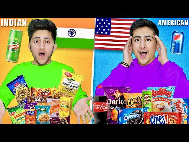 Indian Vs American Snacks Food Challenge