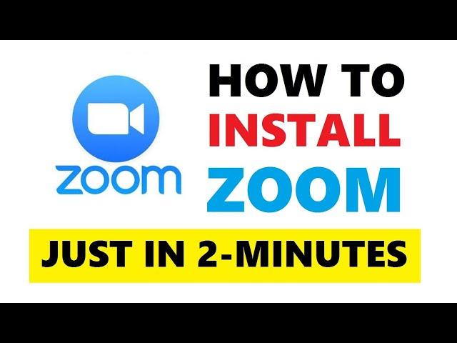 How to Install Zoom on Windows Laptop or Computer 2020 | Simple and Quick Tutorial