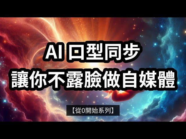 【從0開始系列17】AI 口型同步，不露臉做自媒體，必學工具，唇形同步，虛擬主播，虛擬頭像，對嘴