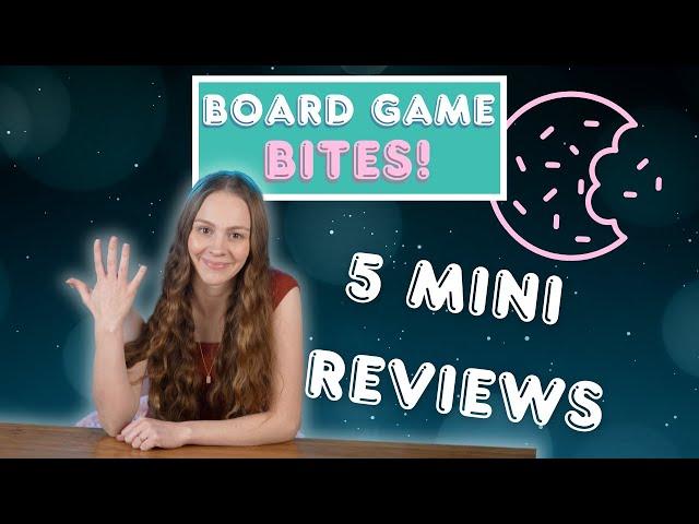 Board Game Bites #5 | 5 Miniature Reviews of Board Games