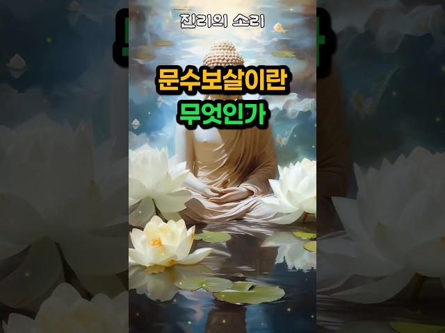 문수보살의 뜻과 의미 #부처님말씀 #불교 #보살