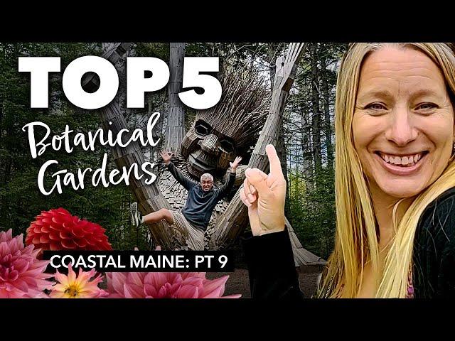 Trolls at the Coastal Maine Botanical Garden & TOP 5 gardens in the US list (Boothbay, Maine)