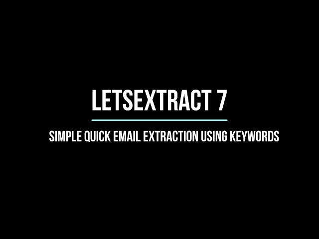 How to extract marketing leads by keywords