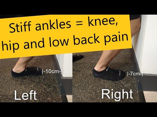 Knee and hip pain | How does ankle stiffness effect the kinetic chain?