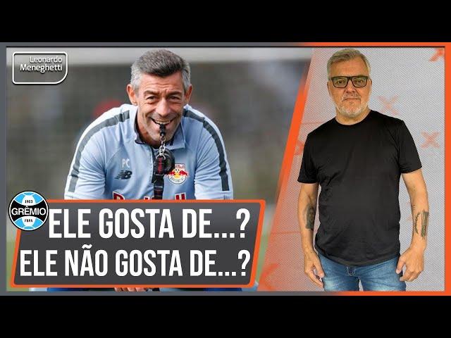 Duas informações importantes sobre o estilo de trabalho de Pedro Caixinha: e uma delas é ótima!