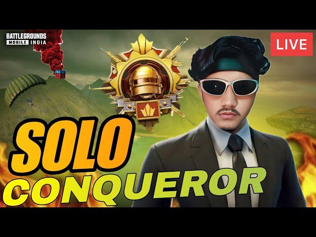 BGMI SOLO CONQUEROR RANK PUSH #DAY 5