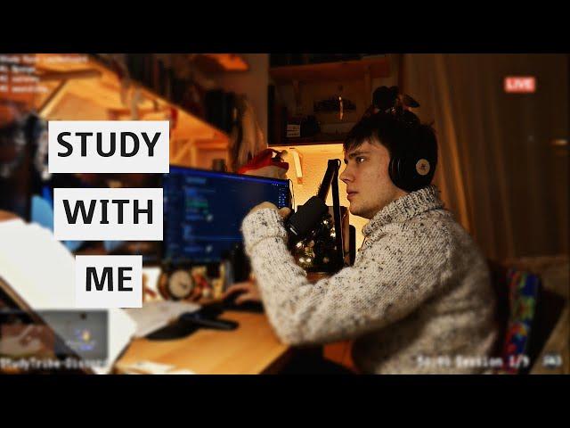 Cozy Study Stream  Study With Me Live [Rain Sounds] | 50-10 Pomodoro Focus  Join Our Discord!