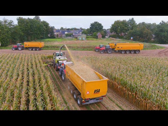 Mais 2023 : USA Equipment | Vreba Dairy | Claas Jaguar 990 | Massey Ferguson | 4 Axle trailers | 4K