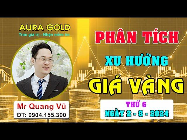 PHÂN TÍCH XU HƯỚNG GIÁ VÀNG NGÀY 2/8/2024