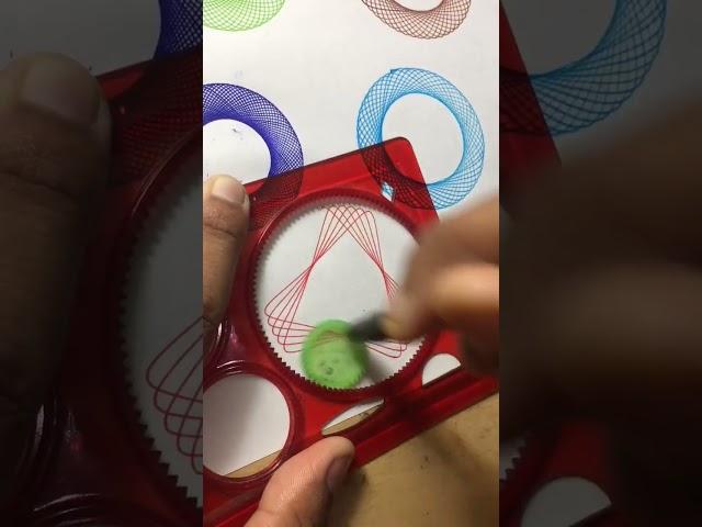 Satisfying Geometric shapes | Simple Spirograph design #shorts #trending